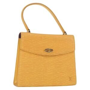 LOUIS VUITTON Epi Malesherbes Hand Bag Tassili Yellow Jonne M52379 Auth 161476